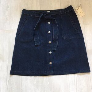A NEW DAY Button Denim Skirt, Size 14